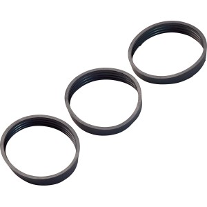 3er Set Keildichtungen, 1 1/2 x 8 mm, für Siphons in Küche und Bad.