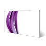 Magnettafel 78x37cm mit lila Element Motiv. Silberne Magnetwand, Pinnwand inklusive 4 Magnete.