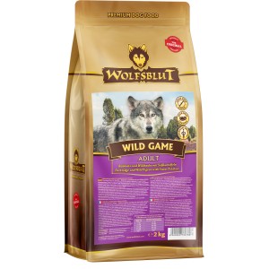 Wolfsblut Wild Game Adult Trockenfutter mit Rebhuhn & Wildtaube, glutenfrei.