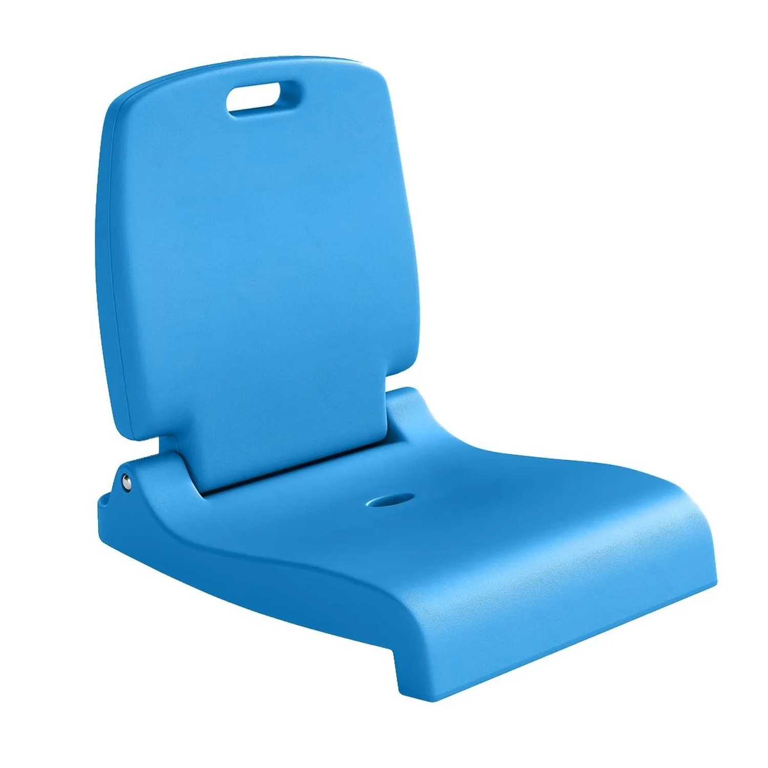 Costway Klappbarer Klappsitz für Pool mit Griff & Rückenstütze Blau