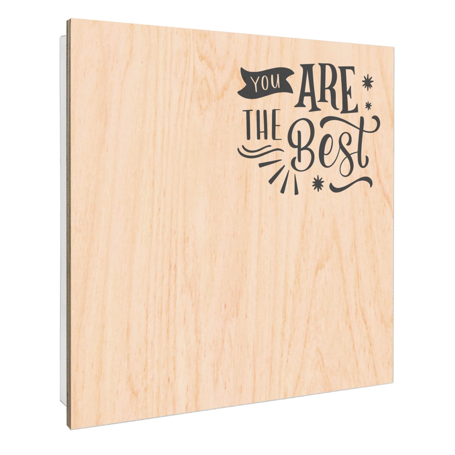 Banjado Großer Schlüsselbox Holz 30x30cm Weiß Scharnier Rechts 50 Haken Sch günstig online kaufen