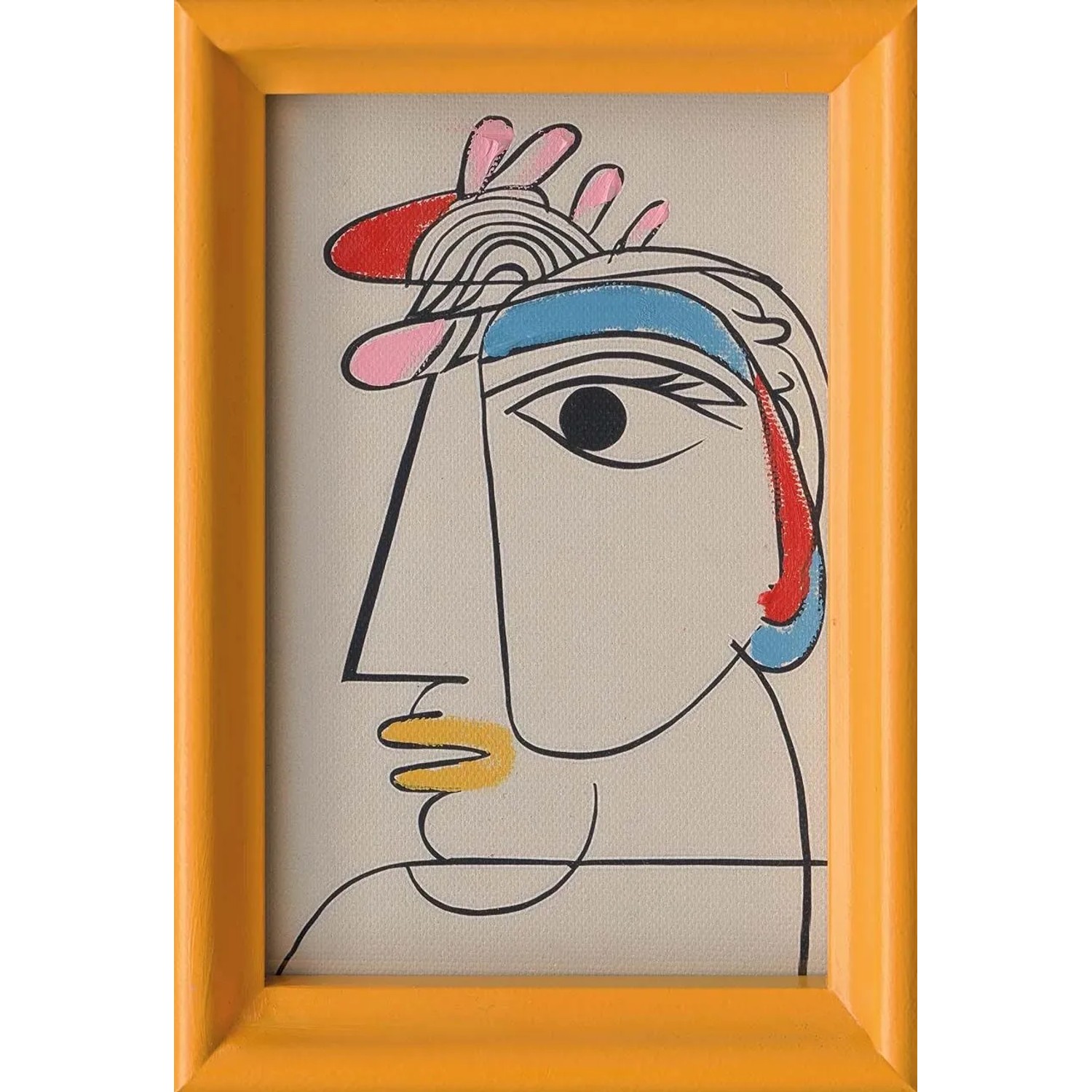 Art Universe Leinwandbild One Man 12x17 cm