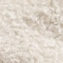 Detailaufnahme des cremefarbenen Bouclé-Stoffs vom Juskys Drehstuhl Albano 6er Set.