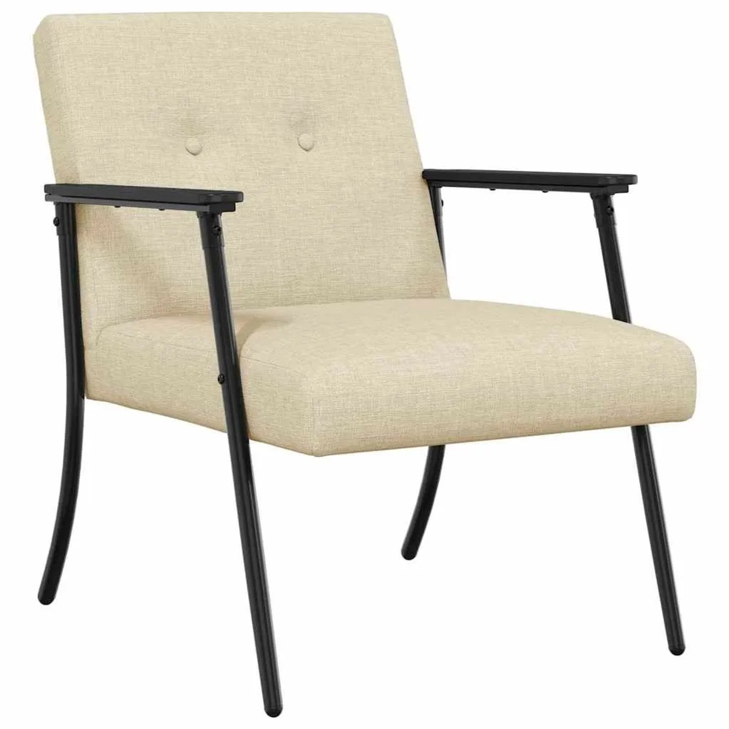 vidaXL Sessel Creme 59 x 75 x 78 cm Stoff 42017696