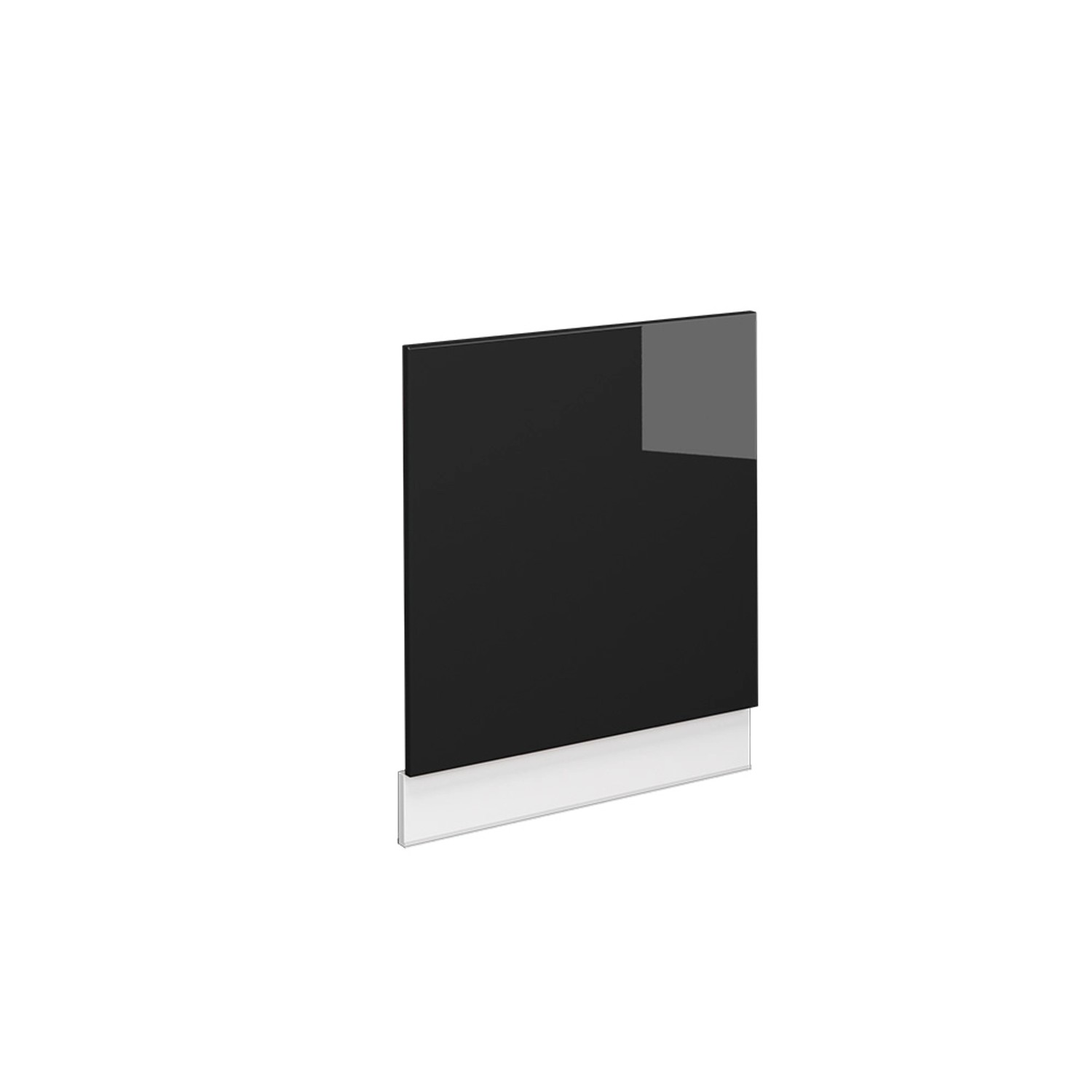 Vicco Frontblende Fame-Line Schwarz-Eiche Hochglanz/Weiß 60 cm ohne Arbeitsplatte