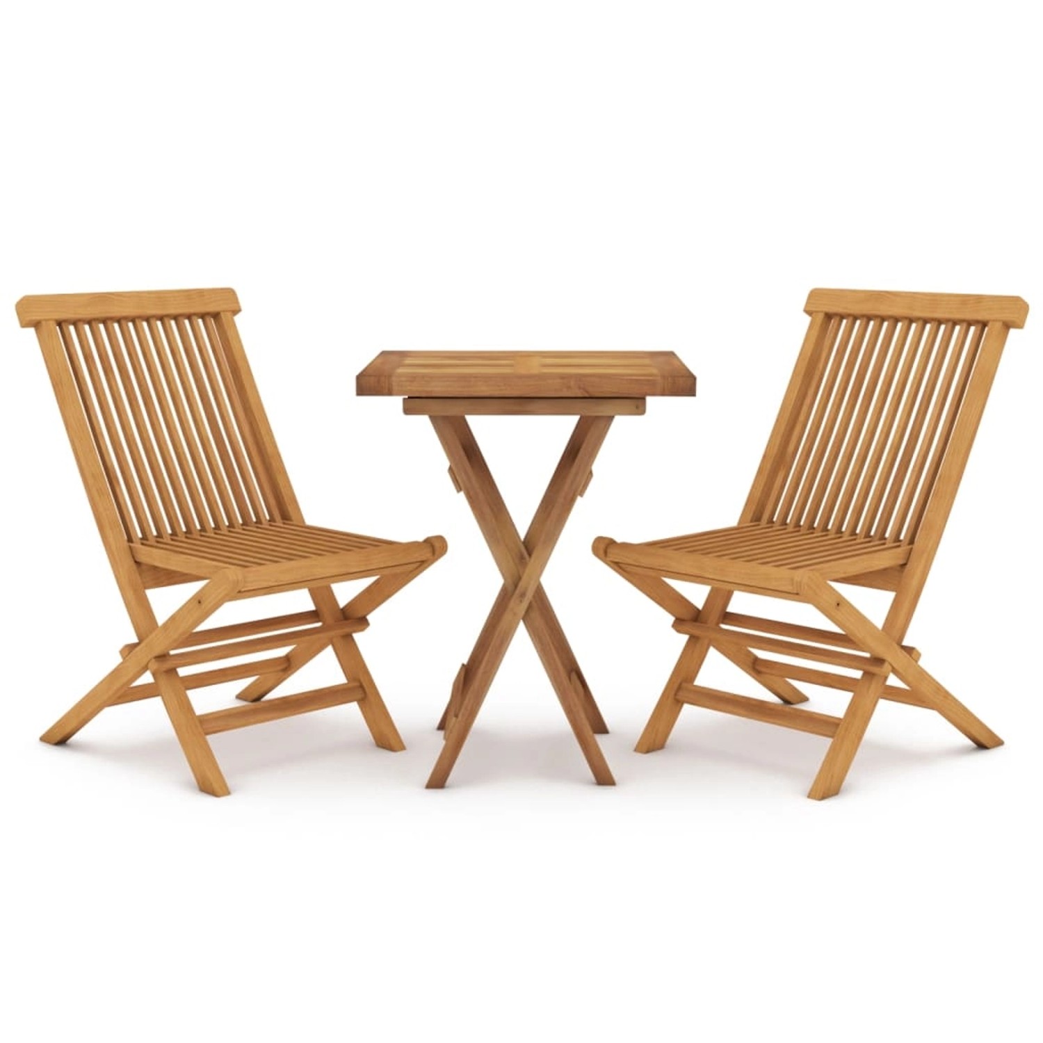 vidaXL 3-tlg Garten-Essgruppe Massivholz Teak Modell 9 günstig online kaufen