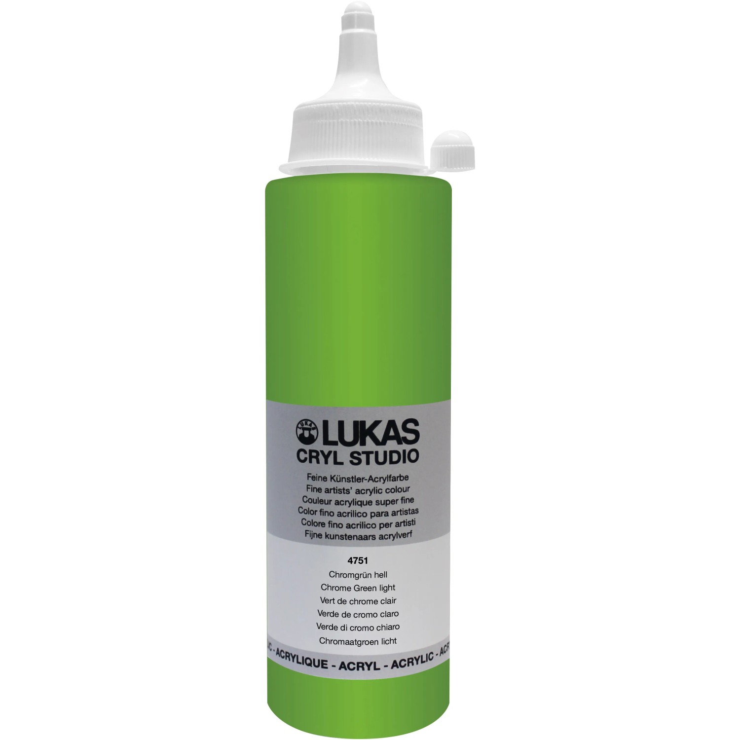 Lukas Cryl Studio Premium-Acrylfarbe 250 ml Chromgrün hell