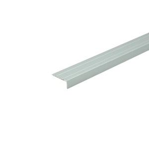 Döllken Abschlussprofil, 1800 mm, silbernes Aluminiumprofil für Laminat und Parkett.