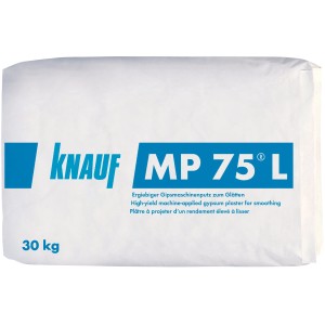Sack Knauf MP 75 L Maschinenputz, 30 kg, für Innenputz und glatte Wände.
