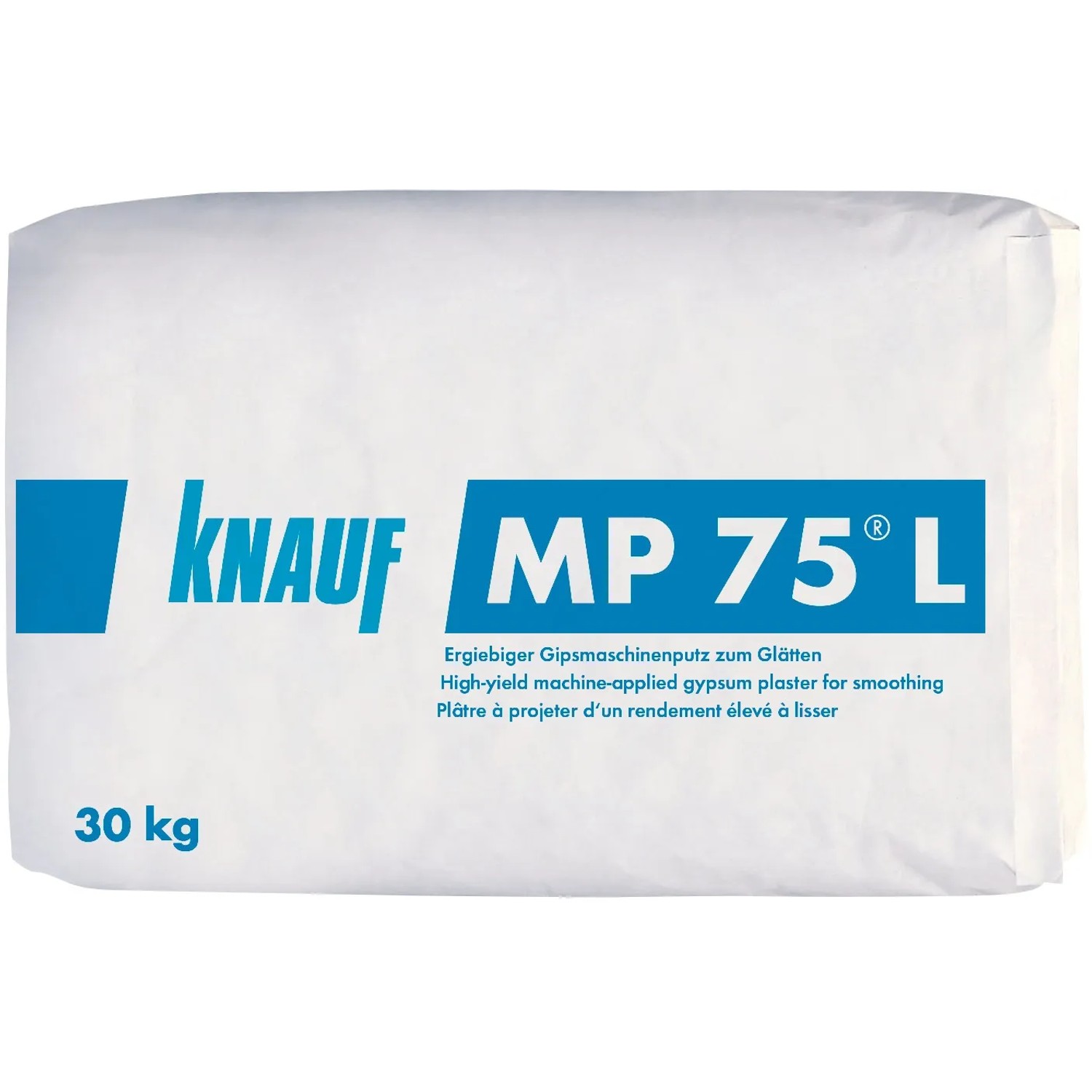 Sack Knauf MP 75 L Maschinenputz, 30 kg, für Innenputz und glatte Wände.