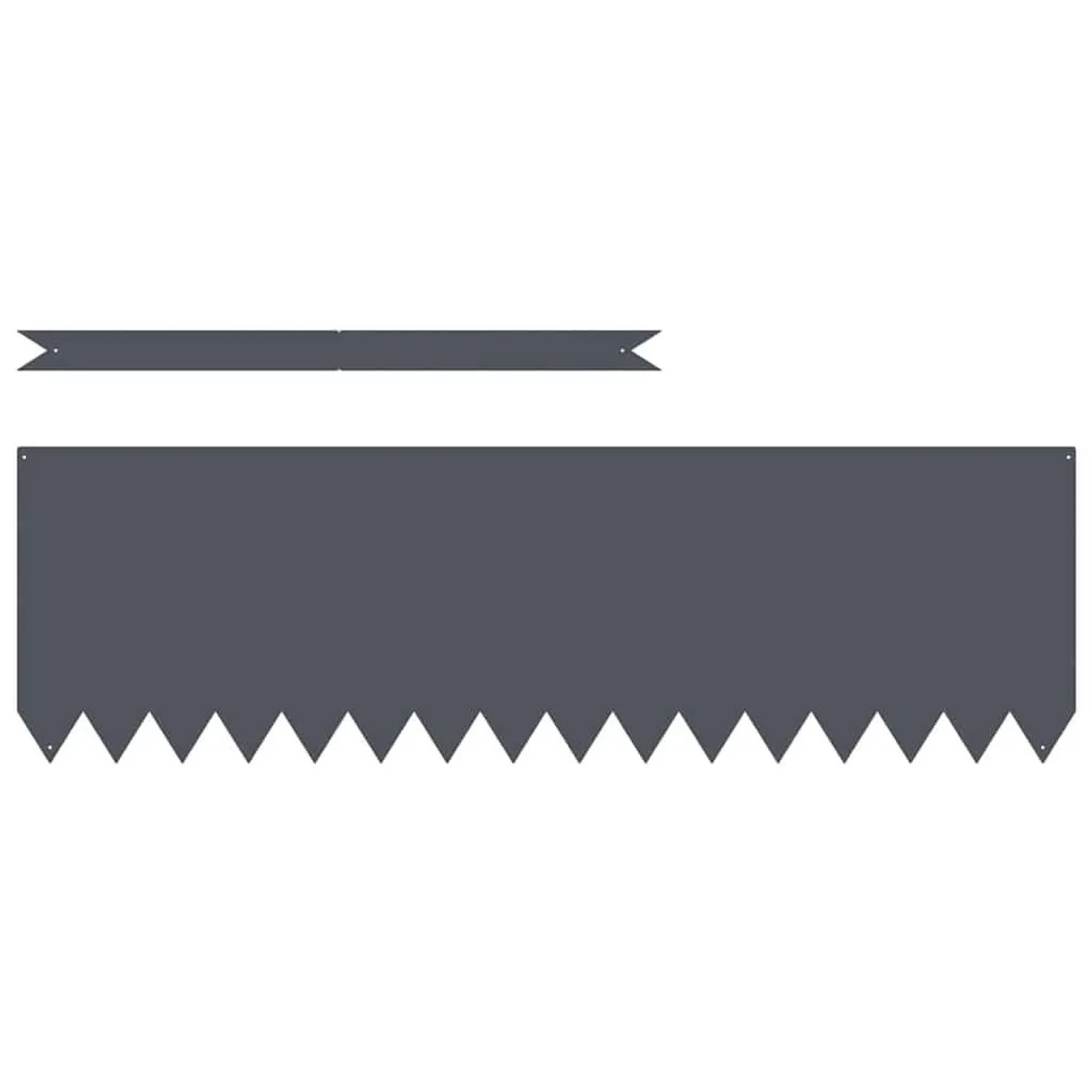 vidaXL Raseneinfassung 10 Stk Anthrazit 100 x 0,05 x 20 cm 865971