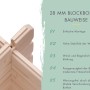Detailaufnahme der Eckverbindung des Karibu Gartenhaus Dortmund Solo aus Holzbohlen.