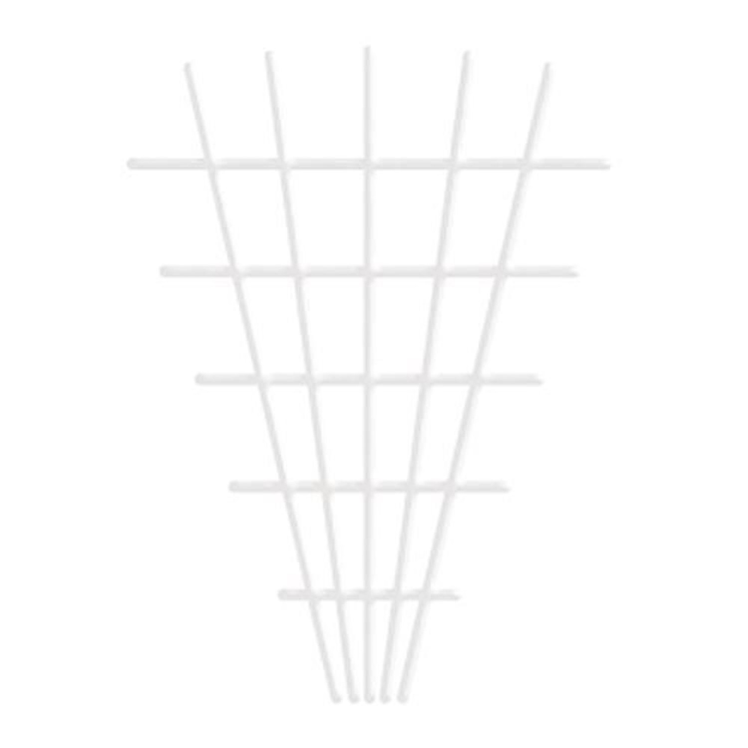 PROREGAL Pflanzstab, V-Form, 145x5x75cm, 4/4,7mm, weiß