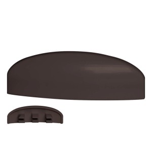Bauheld Wasserschlitzkappen, 30-35mm, 30 Stk., Ral 8019, braun, für Fenster