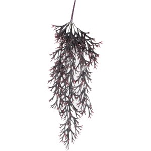 Hängende, rote Kunstpflanze Citronella von Mica Decorations, 84 cm. Dekorative Hängepflanze für Innenräume.