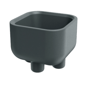 Prosperplast Blumentopf Molta Square Foot 48 cm x 48 cm x 39 cm Graphit