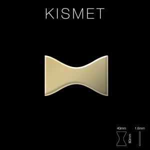 ALLOY Mosaikfliese Kismet-Ti-AB aus gebürstetem Titan in Kupferoptik.