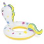 Bestway Schwimmring im Tierdesign, hier als Einhorn, mit bunten Sternen und gelbem Rand.