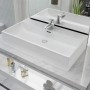 vidaXL Waschbecken mit Hahnloch Keramik Weiß 76x42,5x14,5 cm 142348_2