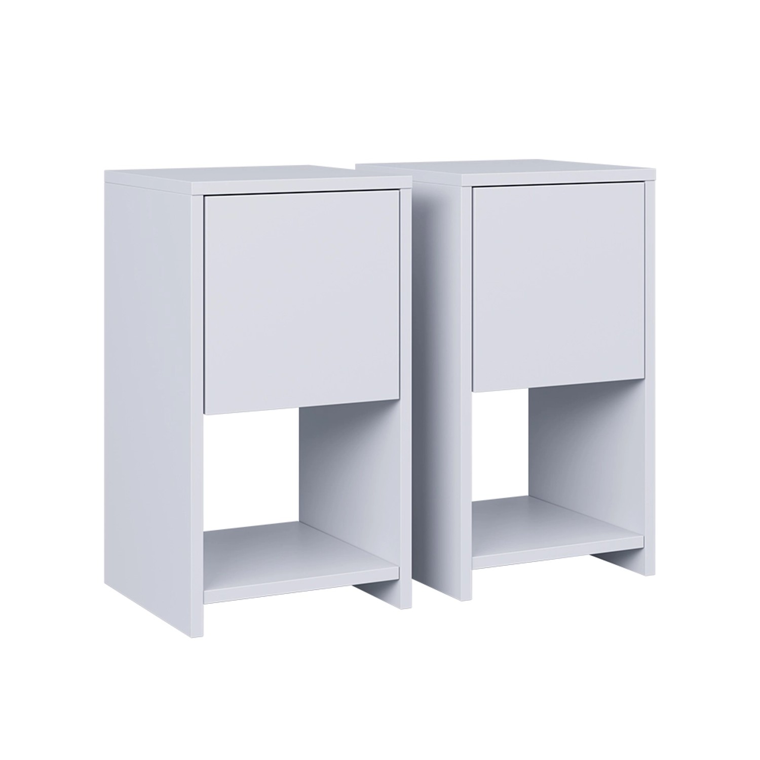 Vicco Nachttisch Evo Weiß 30 x 55 2er Set günstig online kaufen