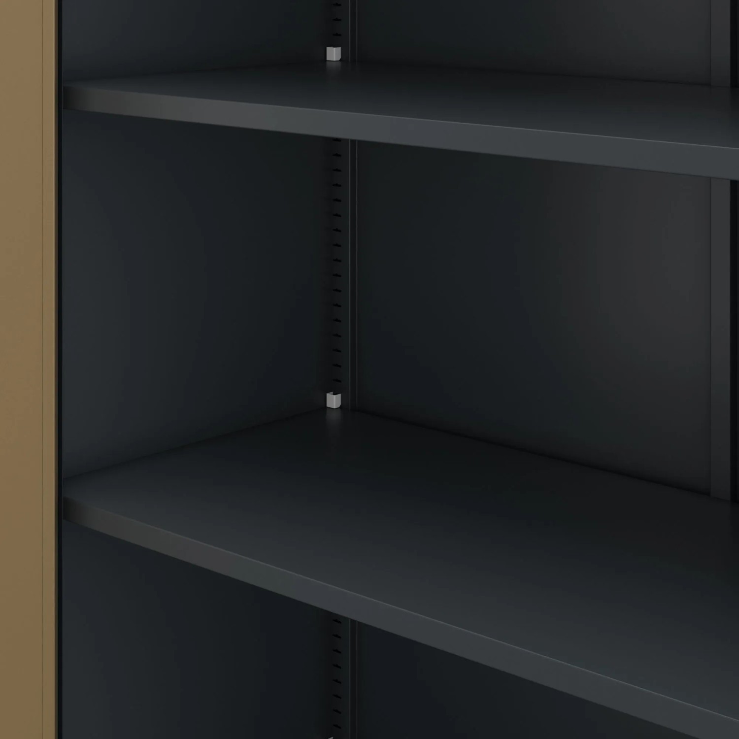 Jan Nowak Aktenschrank Büroschrank JAN H 195 x 90 x 40 cm Eco Design Anthrazit Nussbaum_5