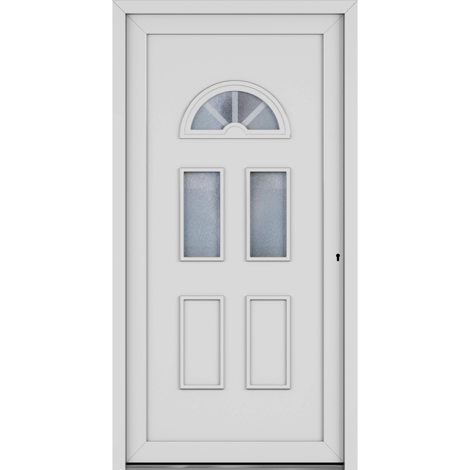 Roro Haustür OKE 1106 Kunststoff Weiß 100 cm x 200 cm DIN R