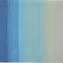 Blau-beiger Outdoor-Teppich 180x120cm aus Polypropylen mit Farbverlauf für Camping & Garten.