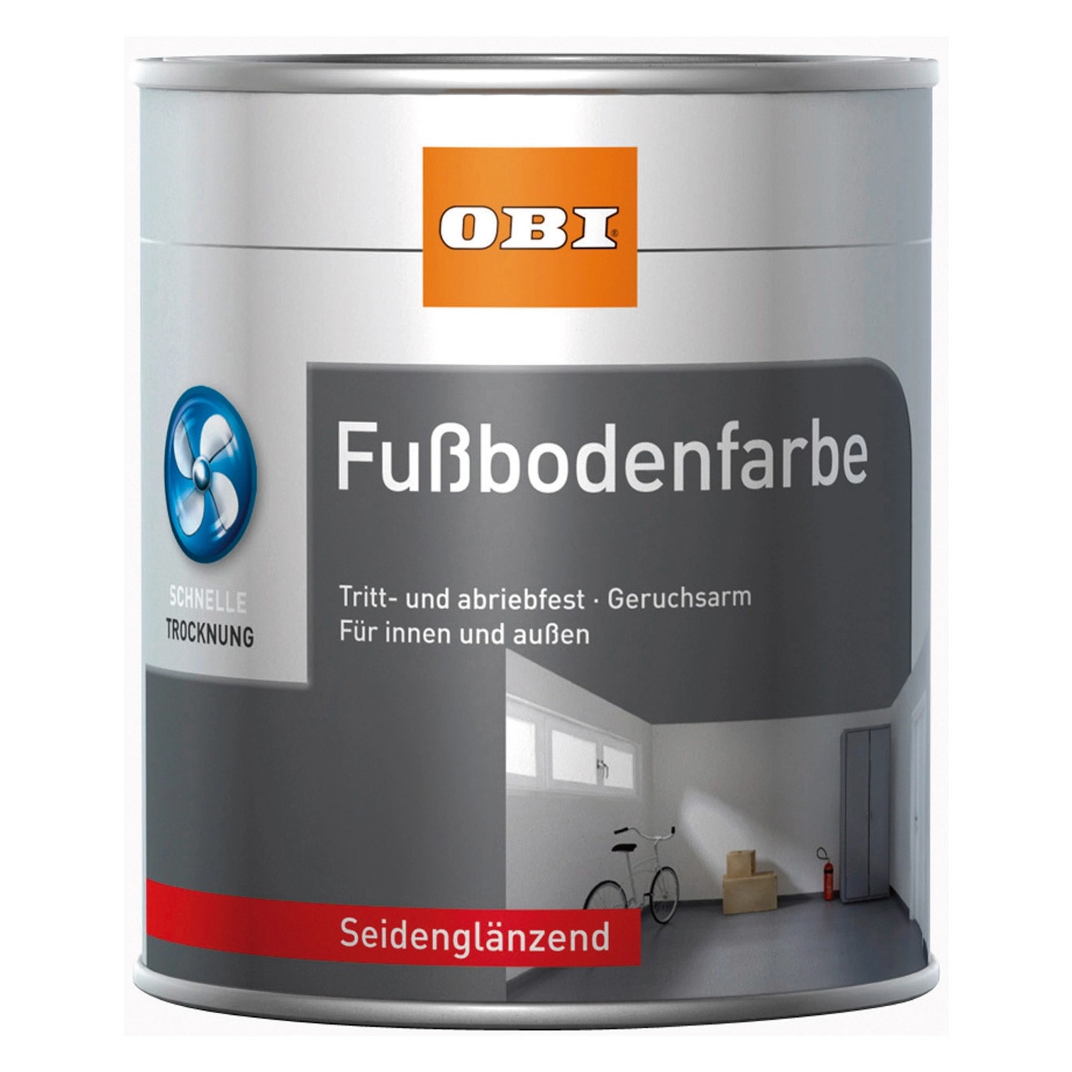 OBI Fußbodenfarbe Ral 7016 Anthrazitgrau Seidenglänzend 2,5 l