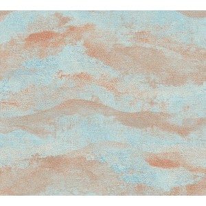 A.S. Creation Vliestapete Abstrakt Landschaft hellblau mit Struktur, 10,05x0,53m.