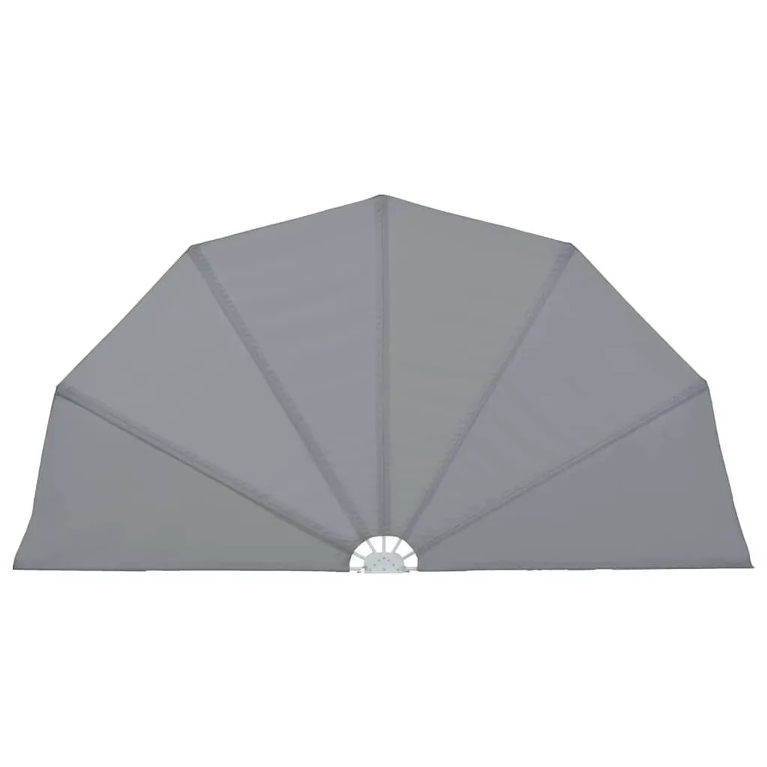 vidaXL Faltbarer Terrassen-Seitenfächer Grau 200 cm 44576