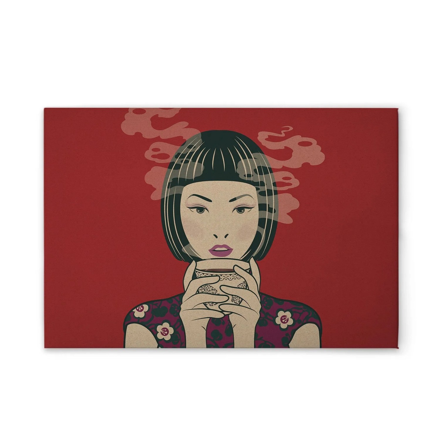 Tadessi Leinwandbild - M1-No.50997 - Asiatisch - 60 x 40 cm - Hochformat