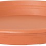 Florus Untersetzer Universal, rund, Ø 19 cm, Terrakotta. Für den Innen- und Außenbereich.