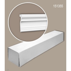 PROFHOME Wand- und Friesleisten Set, 16 Zierleisten, 32 m, weiß. Zubehör für Paneele.