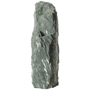 Scherf Engelsstein-Monolith, grün-weißer Zierstein, Höhe 60-90 cm.