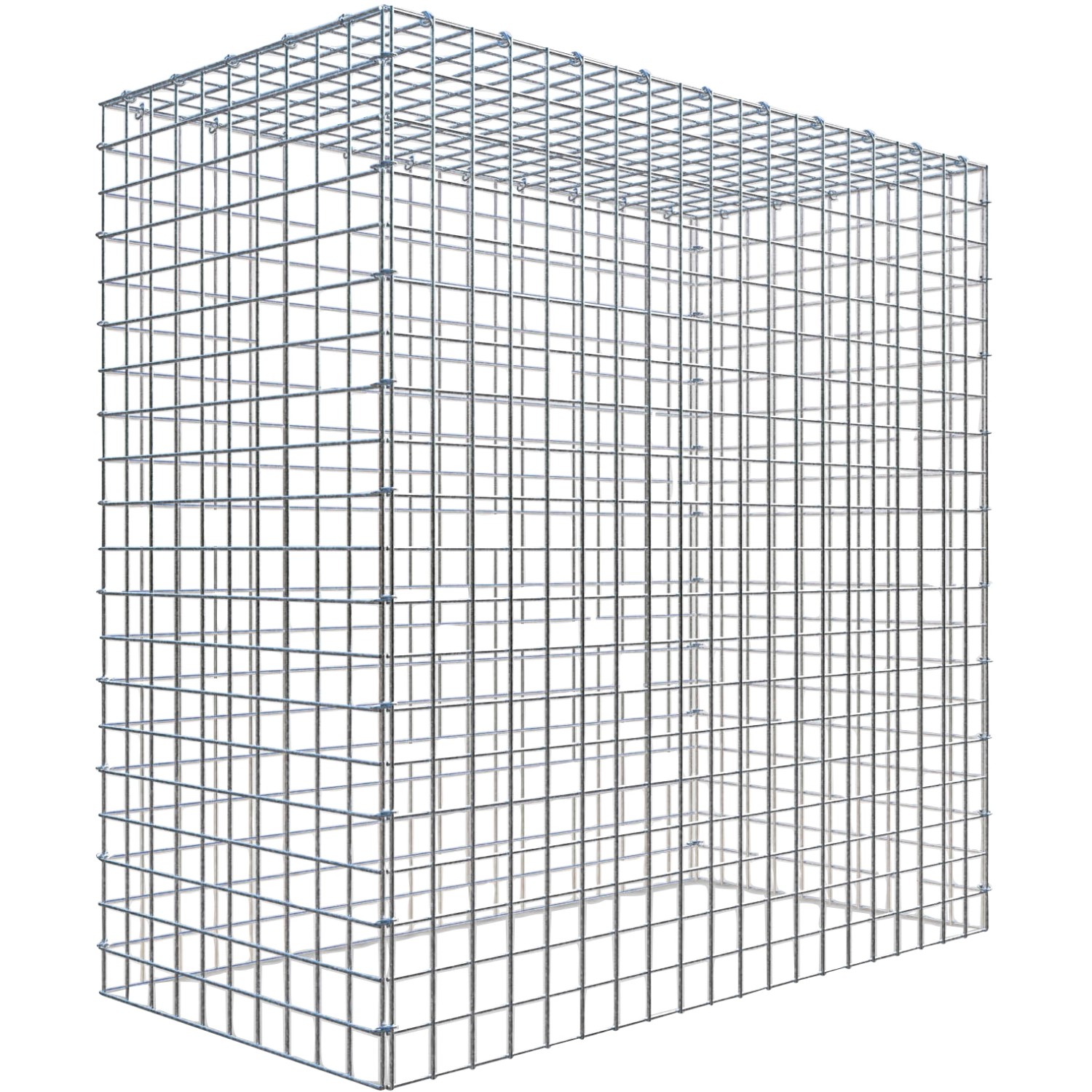 Gabiona C-Ring-Gabione-Anbaukorb Typ 3 100 x 100 x 50 cm Maschenw 5 x 5 cm