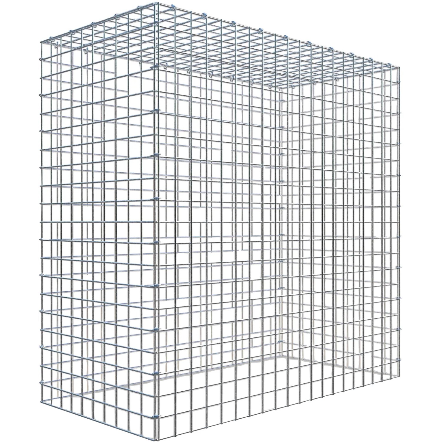 Gabiona C-Ring-Gabione-Anbaukorb Typ 3 100 x 100 x 50 cm Maschenw 5 x 5 cm