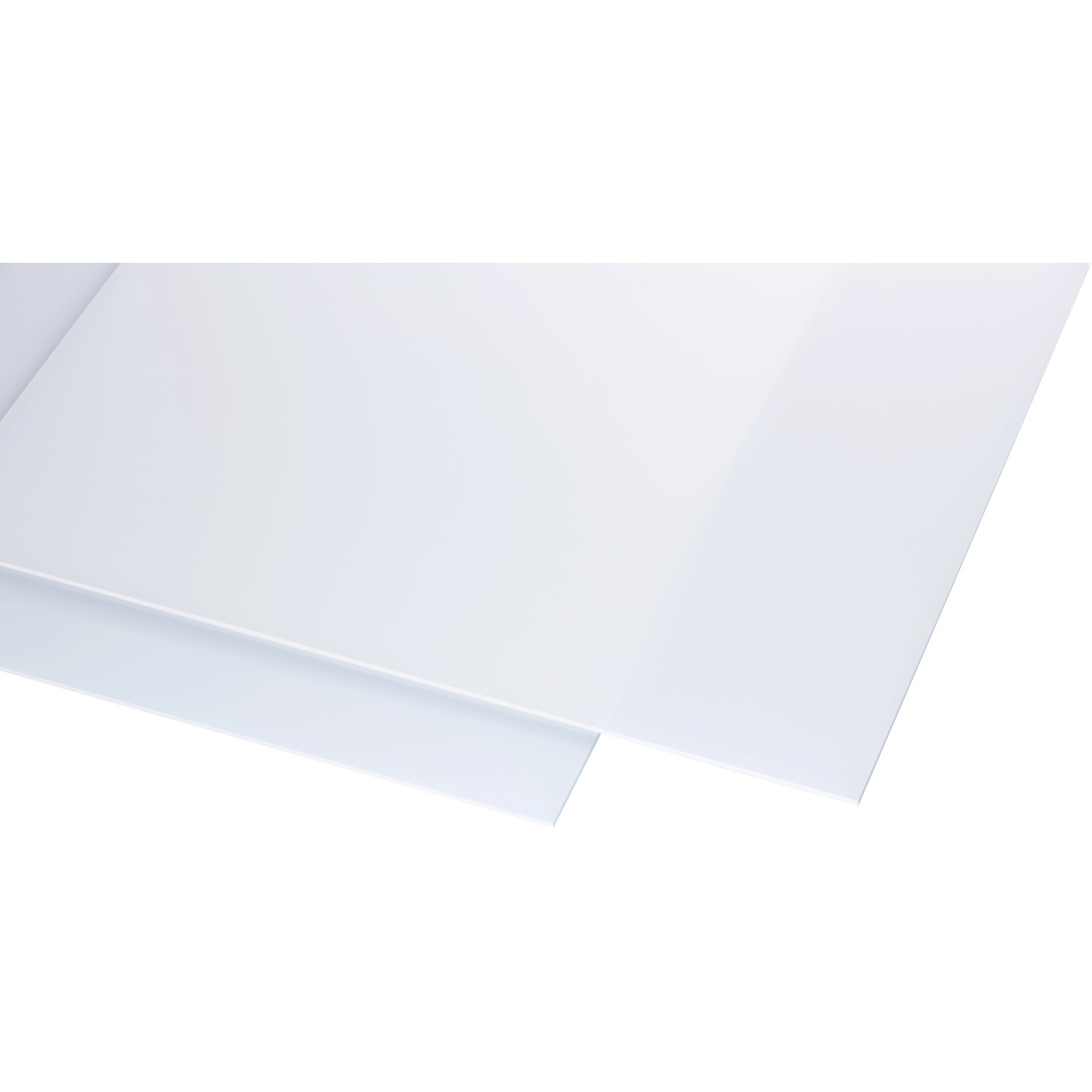 Opalweiße Acryl Platte, 3 mm stark, glatte Oberfläche, geeignet für Kunststoffbedachung.