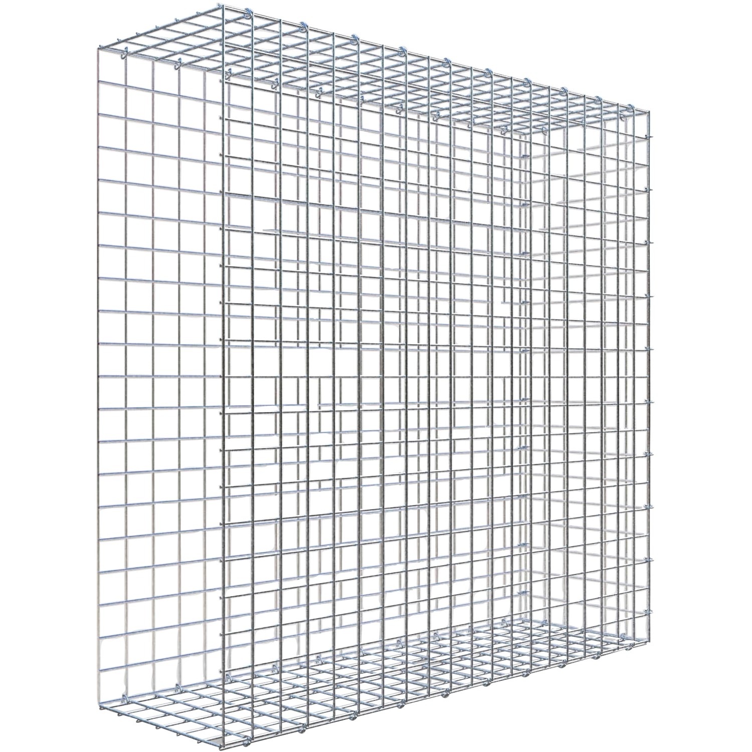 Thumbnail - Gabiona C-Ring-Gabione-Anbaukorb Typ 2 100 x 100 x 30 cm Maschenw 5 x 5 cm
