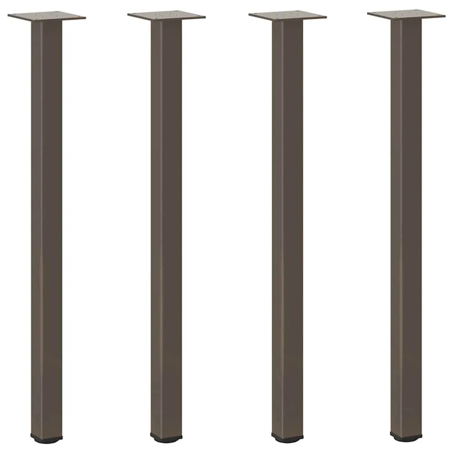 vidaXL Konsolentischbeine 4 Stk Naturstahl 72-74 cm Stahl 4012459 günstig online kaufen