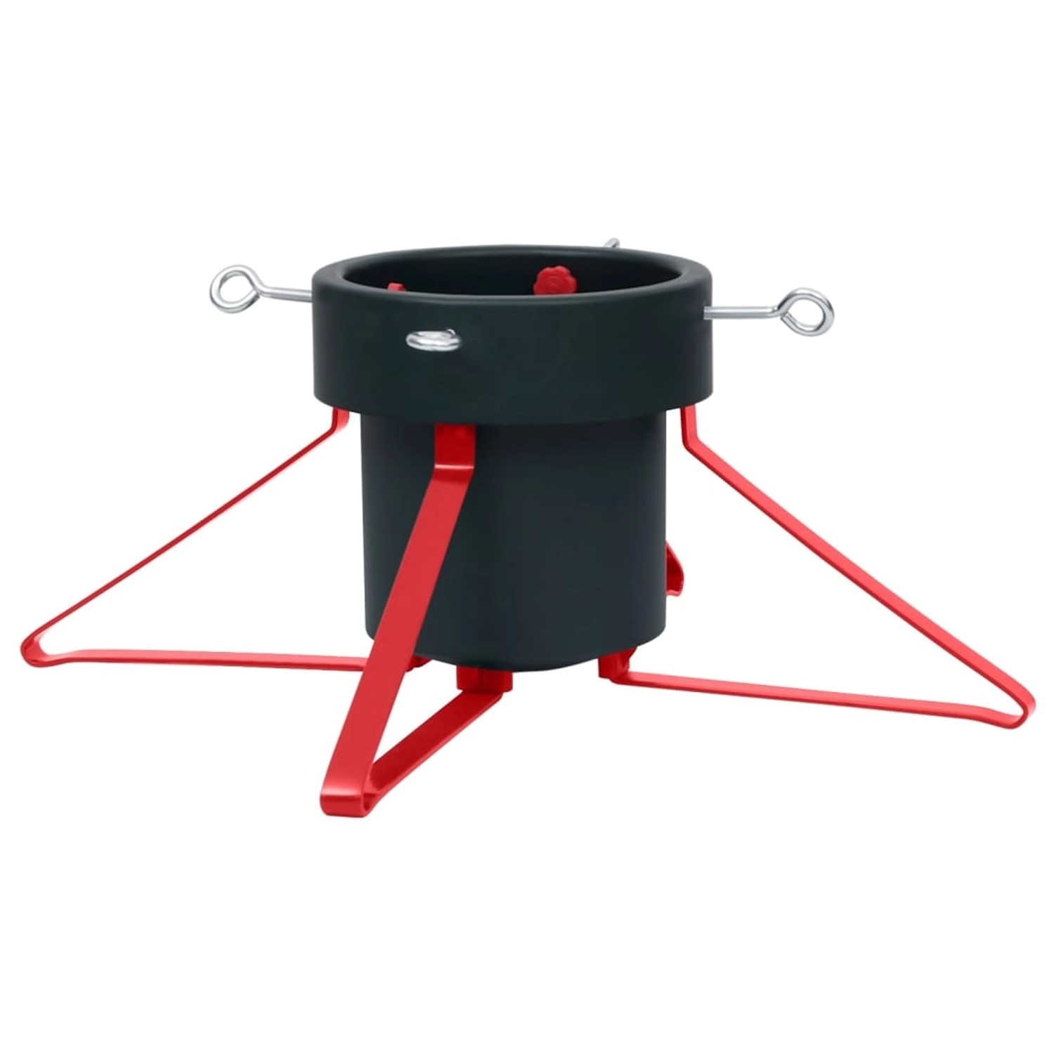 vidaXL Christbaumständer Grün und Rot 46x46x19 cm