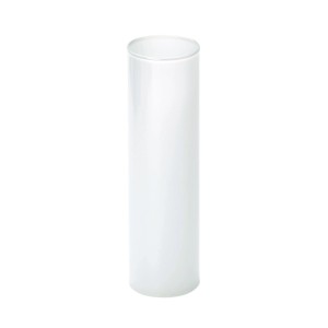 Orion Lightstyle Kerzenhülse aus weißem Glas, zylindrisch, 28x85 mm. Für klassische Lampen & Leuchten.