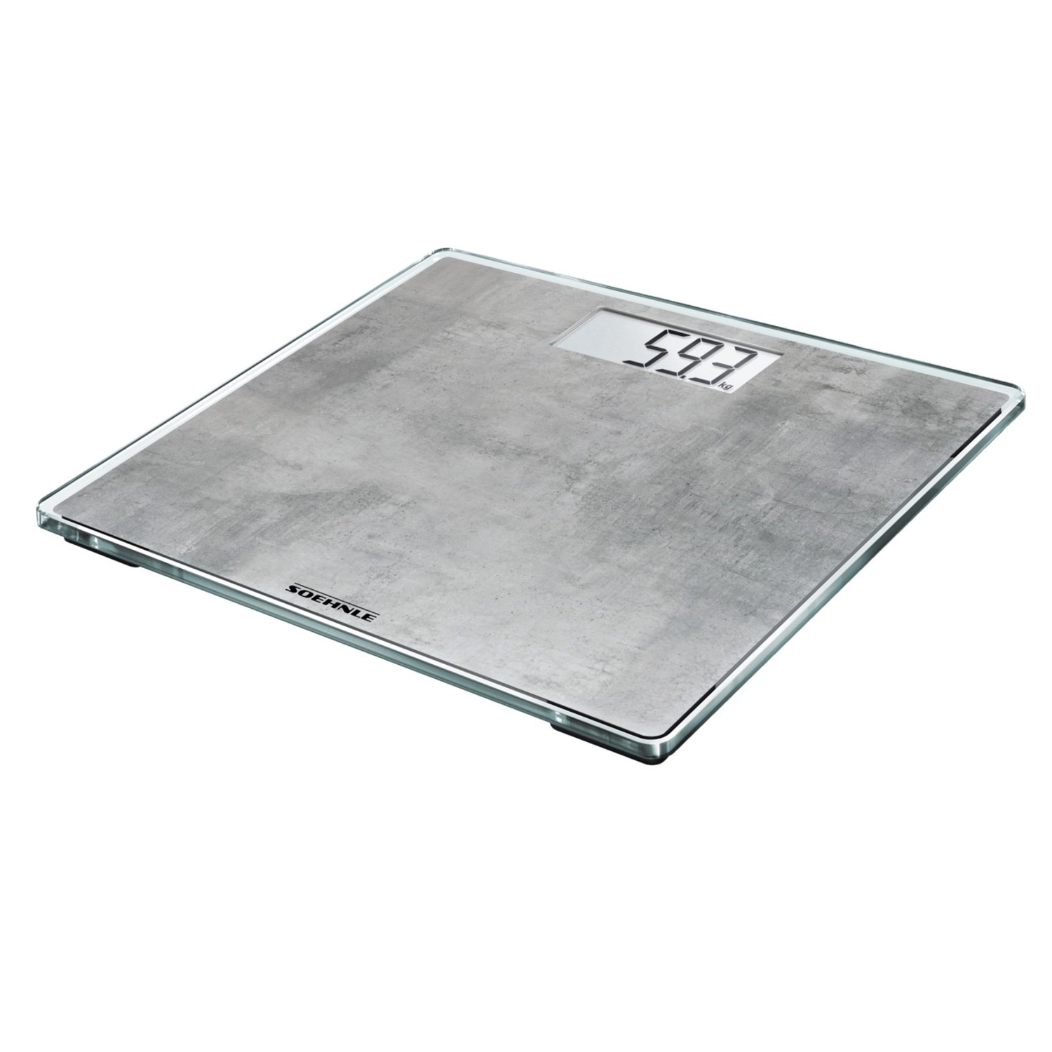 Leifheit Personenwaage Digital Style Sense Compact 300 Concrete 29 x 29 cm Grau