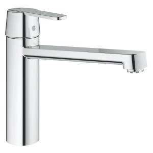 Grohe QuickFix Küchenarmatur Get Chrom Niederdruck mit schwenkbarem Rohrauslauf