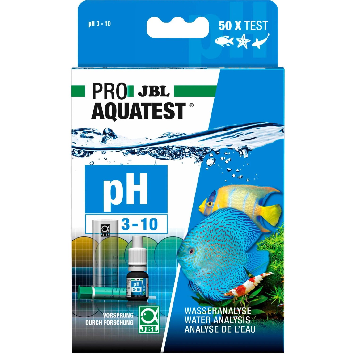 JBL ProAquaTest pH 3.0-10.0: Wassertest für Aquarien zur pH-Wert Bestimmung.