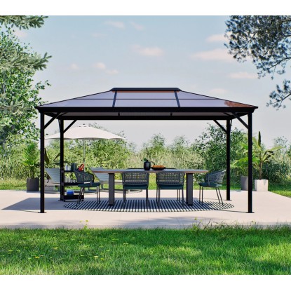 Sojag Aluminium-Pavillon Verona 10 x 14 Anthrazit 423 cm x 298 cm x 261 cm