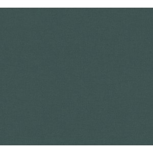 Dunkelgrüne Uni Vliestapete von A.S. Création für moderne Wohnräume.