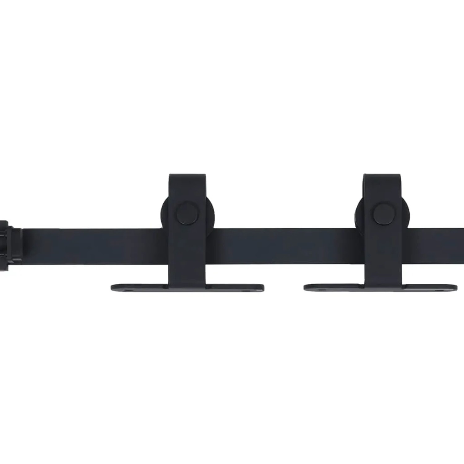 vidaXL Mini Schiebetürbeschlag Set, 152 cm, für Schranktüren aus Carbonstahl.