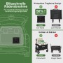 Sekey XXL Bollerwagen, faltbar, 150L, schwarz, für Camping & Freizeit. Kompakte Lagerung im Auto.