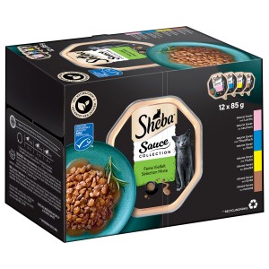 Sheba Katzen-Nassfutter Sauce Collection feine Vielfalt Multipack 12 x 85 g
