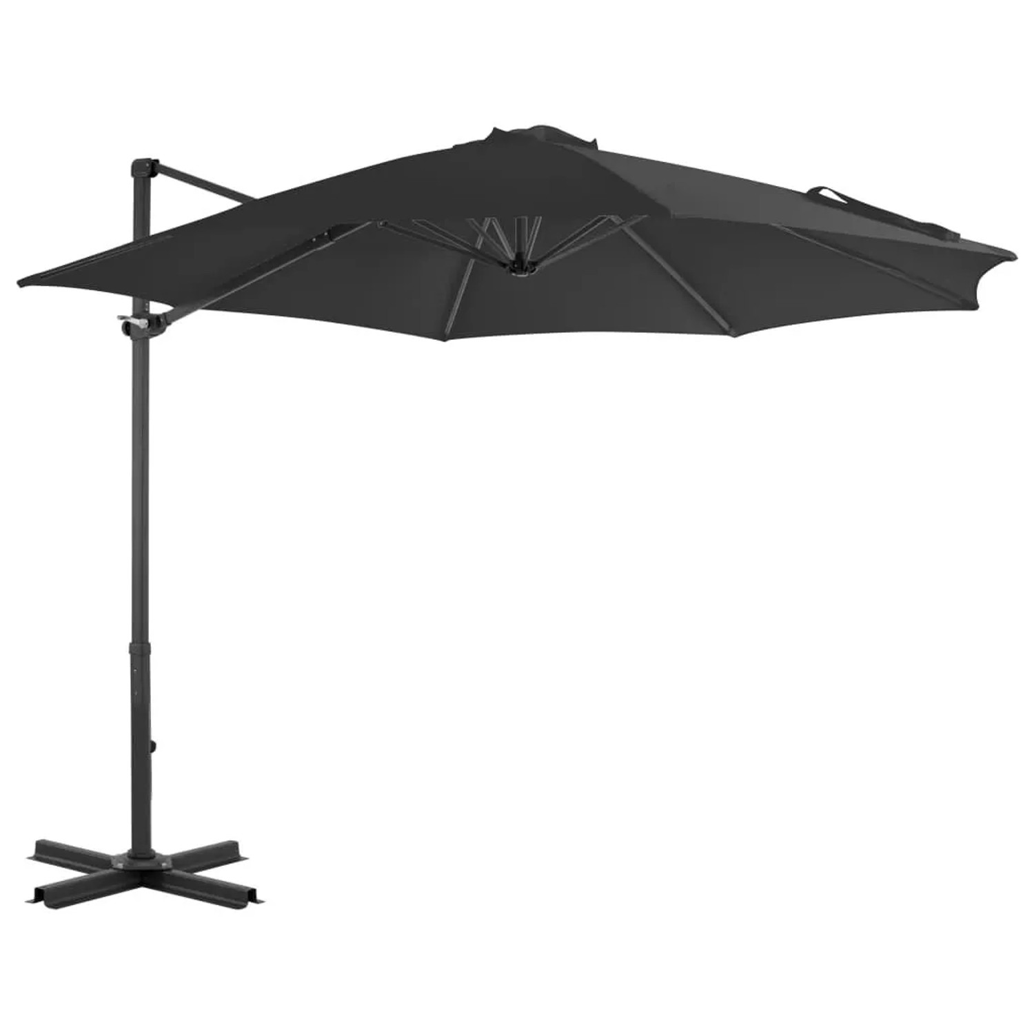 Image of Furnicato Ampelschirm Mit Aluminium-mast 300 Cm Anthrazit